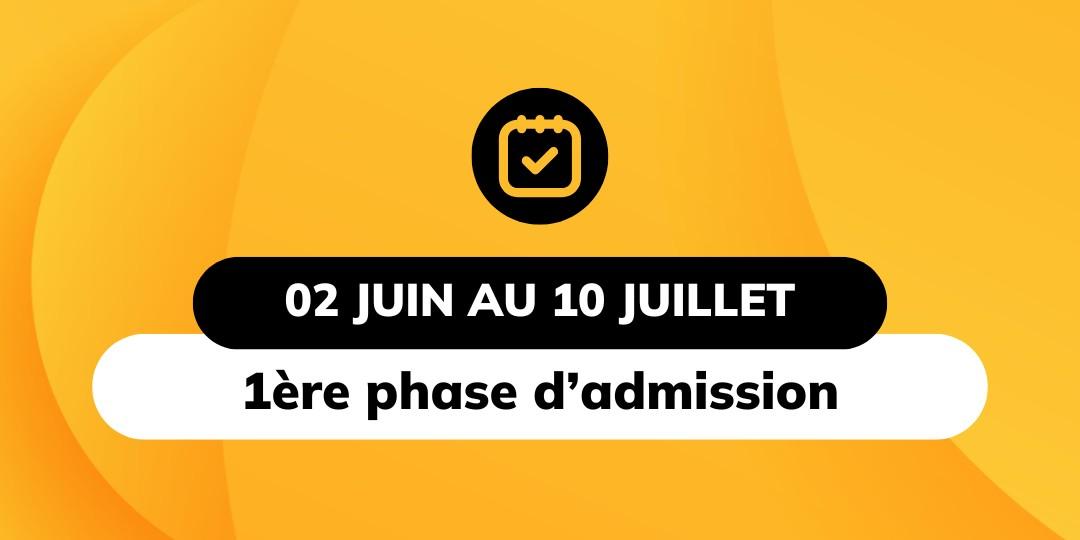 1ère phase d'admission - Parcoursup